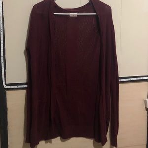 Maroon cardigan